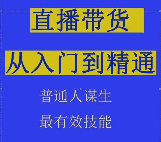 2024抖音直播带货直播间拆解抖运营从入门到精通，普通人谋生最有效技能-网赚联盟