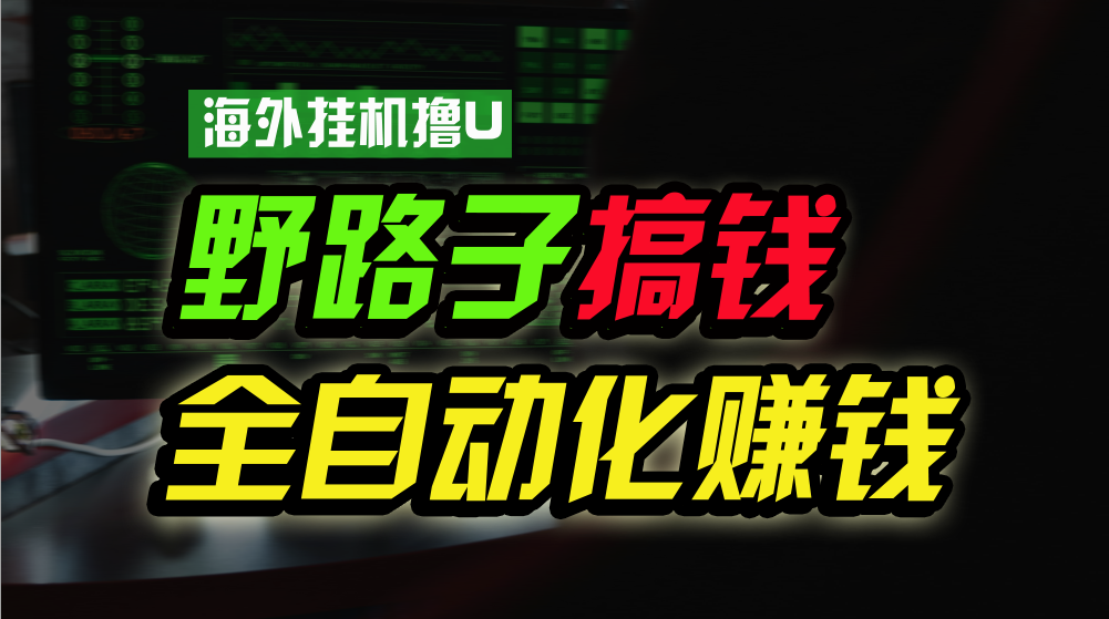海外挂机撸U新平台，日赚8-15美元，全程无人值守，可批量放大，工作室内部项目！-网赚联盟