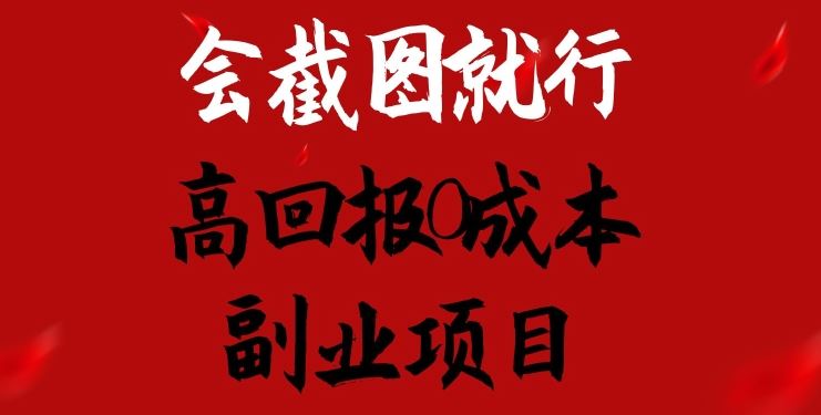 会截图就行，高回报0成本副业项目，卖离婚模板一天1.5k+【揭秘】-网赚联盟
