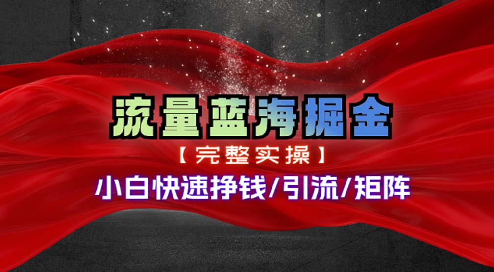 （11302期）热门赛道掘金_小白快速入局挣钱，可矩阵【完整实操】-网赚联盟