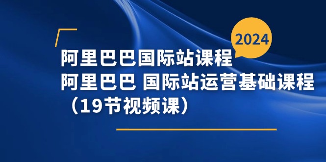 （11415期）阿里巴巴-国际站课程，阿里巴巴 国际站运营基础课程（19节视频课）-网赚联盟