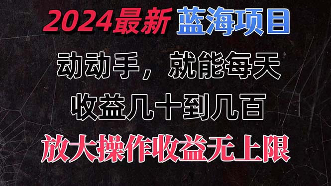 （11470期）有手就行的2024全新蓝海项目，每天1小时收益几十到几百，可放大操作收…-网赚联盟