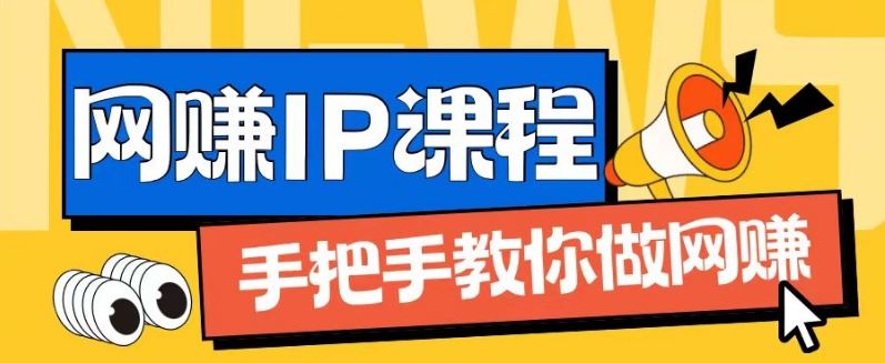ip合伙人打造1.0，从0到1教你做网创，实现月入过万【揭秘】-网赚联盟