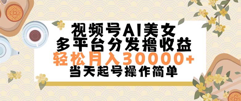 （11684期）视频号AI美女，轻松月入30000+,操作简单轻松上手-网赚联盟