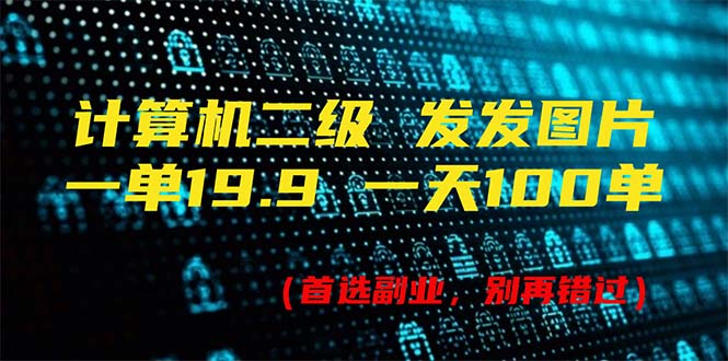 （11715期）计算机二级，一单19.9 一天能出100单，每天只需发发图片（附518G资料）-网赚联盟
