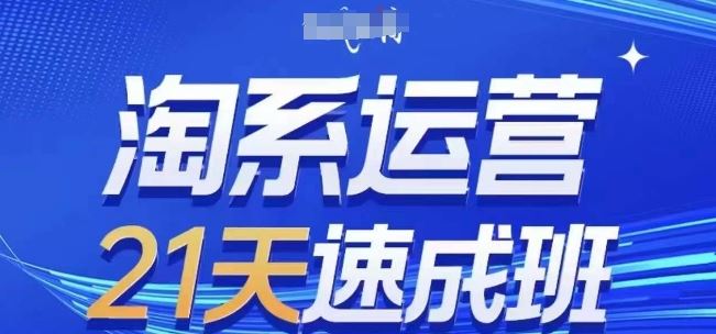 淘系运营21天速成班(更新24年7月)，0基础轻松搞定淘系运营，不做假把式-网赚联盟