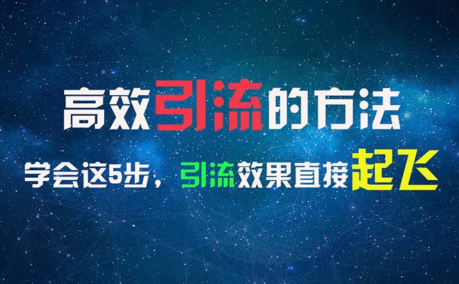 （11776期）高效引流的方法，可以帮助你日引300+创业粉，一年轻松收入30万，比打工强-网赚联盟