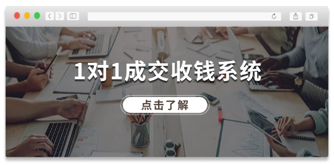 1对1成交收钱系统，全网130万粉丝，十年专注于引流和成交！-网赚联盟