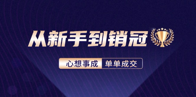 （12383期）从新手到销冠：精通客户心理学，揭秘销冠背后的成交秘籍-网赚联盟