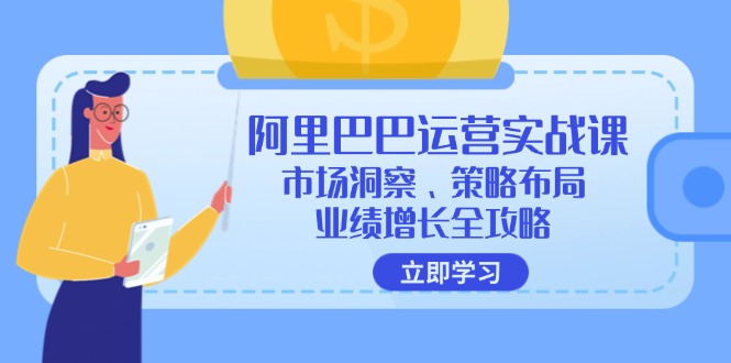 （12385期）阿里巴巴运营实战课：市场洞察、策略布局、业绩增长全攻略-网赚联盟