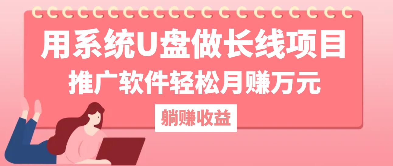 用系统U盘做长线项目，推广软件轻松月赚万元-网赚联盟