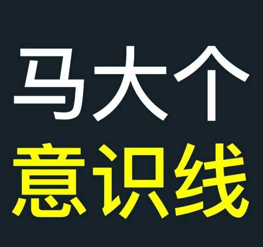 马大个意识线，一门改变人生意识的课程，讲解什么是能力线什么是意识线-网赚联盟