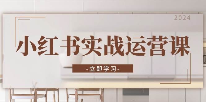 小红书实战运营课：从开通店铺到直播话术，打造爆款笔记与高效直播-网赚联盟