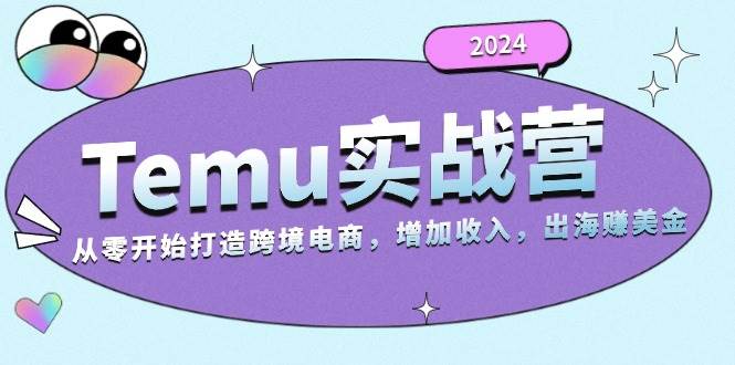 （13266期）2024Temu实战营：从零开始打造跨境电商，增加收入，出海赚美金-网赚联盟
