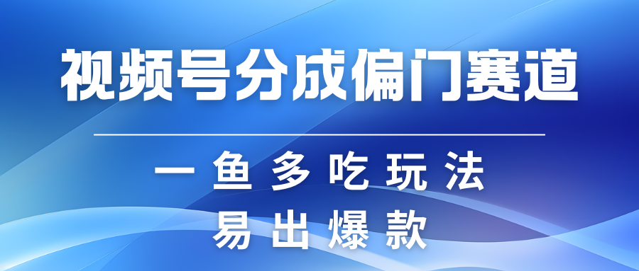 视频号创作者分成计划偏门类目，容易爆流，实拍内容简单易做-网赚联盟