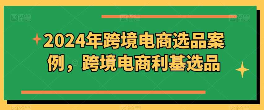 2024年跨境电商选品案例，跨境电商利基选品（更新11月）-网赚联盟