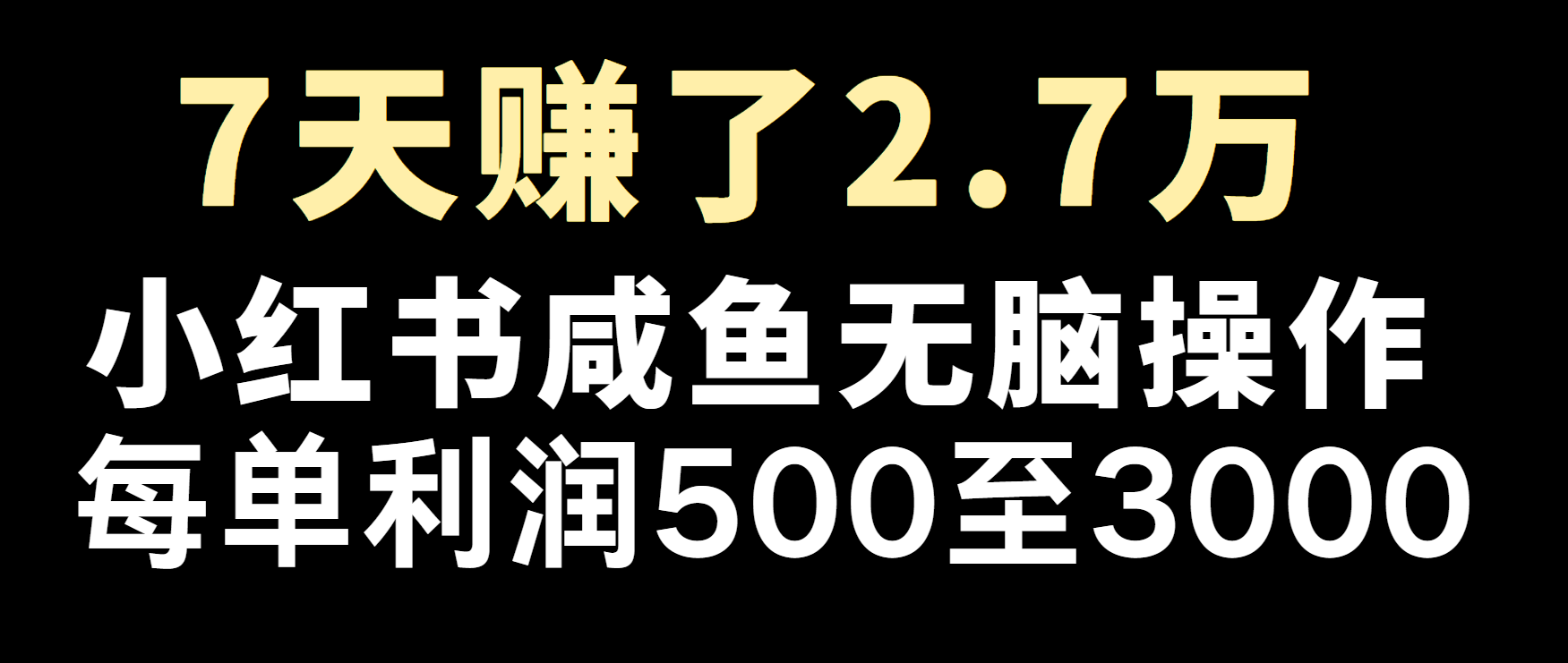 冷门暴利，超级简单的项目0成本玩法，每单在500至4000的利润-网赚联盟