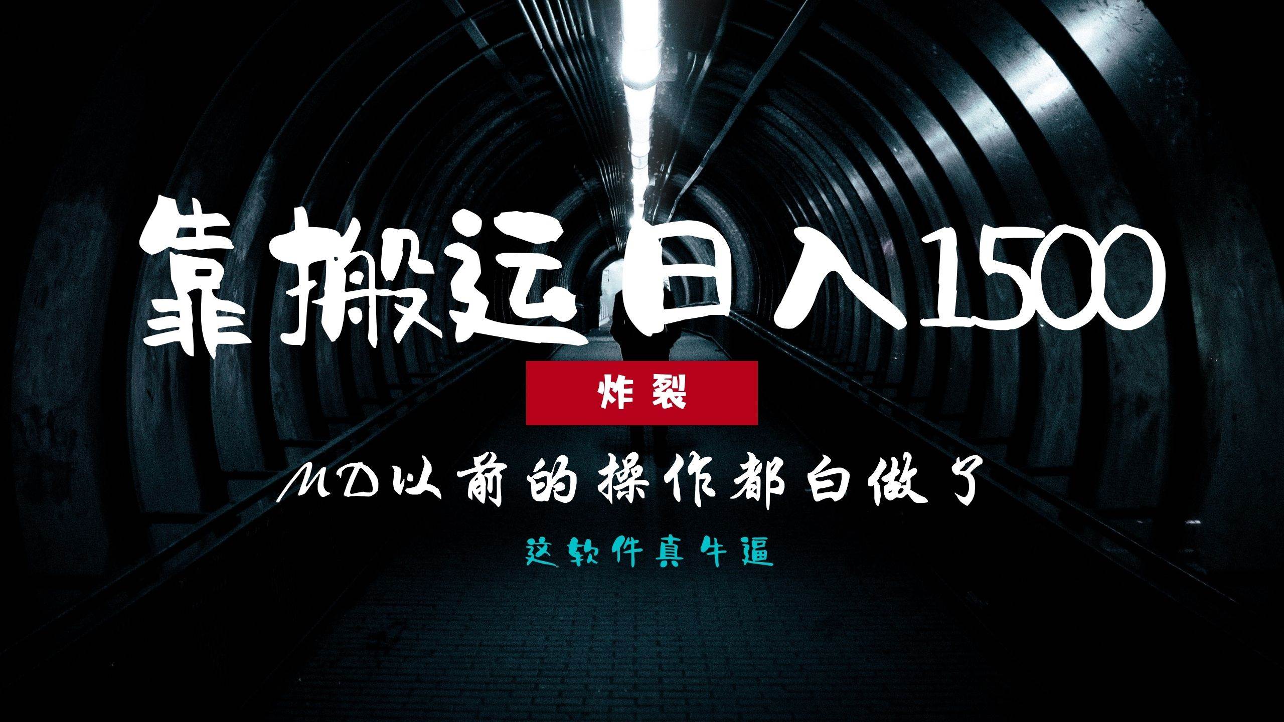 （13568期）炸裂！0基础搬运也能批量日赚1500+，以前的操作都白做了！-网赚联盟