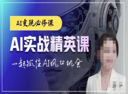 AI实战精英课，chatgptAI实战教程，一起抓住AI风口的机会-网赚联盟