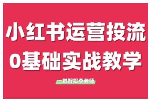 小红书运营投流，小红书广告投放从0到1的实战课，学完即可开始投放-网赚联盟