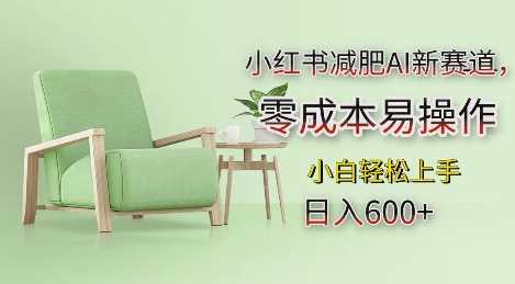 小红书减肥AI新赛道，零成本易操作，日入多张，小白轻松上手【揭秘】-网赚联盟