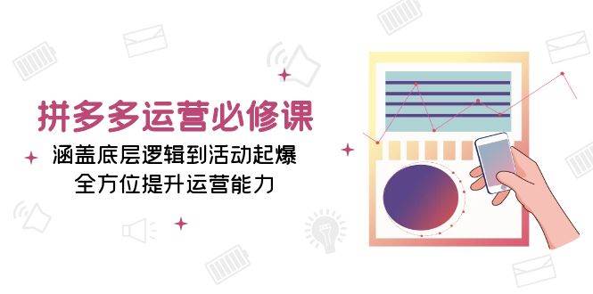 （13647期）拼多多运营必修课：涵盖底层逻辑到活动起爆，全方位提升运营能力-网赚联盟