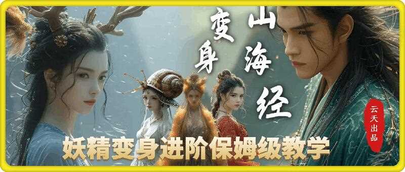 云天AI山海经变身视频教程，妖精变身进阶保姆级教学-网赚联盟