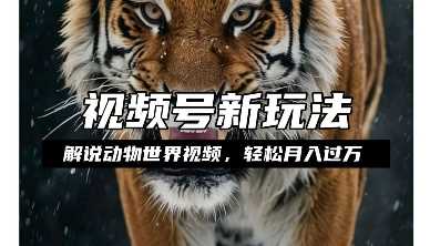 利用动物世界解说视频，赚分成计划收益，轻松月入过W，操作简单【揭秘】-网赚联盟