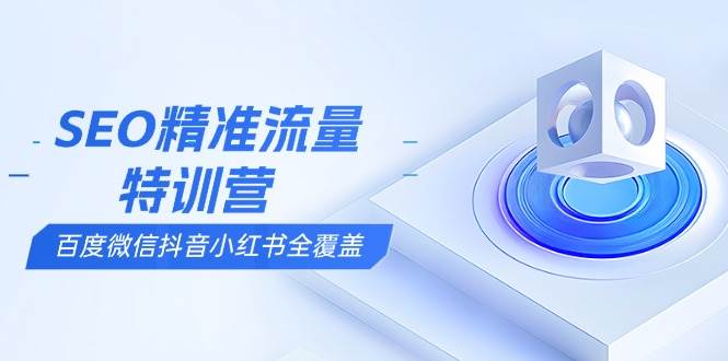 （13851期）SEO精准流量特训营，百度微信抖音小红书全覆盖，带你搞懂搜索优化核心技巧-网赚联盟