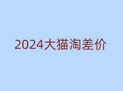 2024版大猫淘差价课程，新手也能学的无货源电商课程-网赚联盟