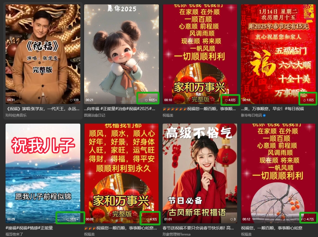 银发经济新年风口，儿女祝福视频爆火，一条作品上万播放，一定要抓住-网赚联盟
