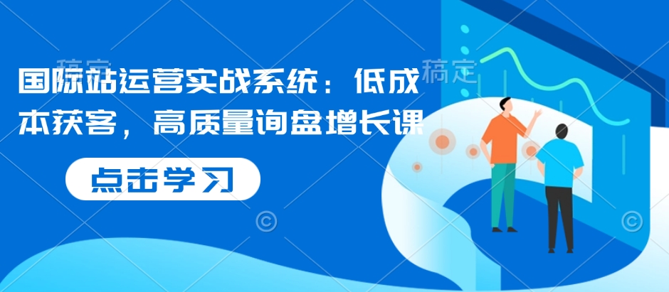 国际站运营实战系统：低成本获客，高质量询盘增长课-网赚联盟