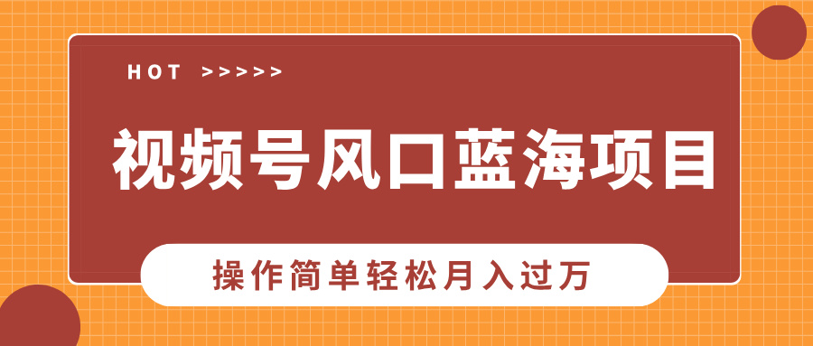 视频号风口蓝海项目，中老年人的流量密码，操作简单轻松月入过万-网赚联盟