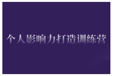 个人影响力打造训练营，掌握公域引流、私域运营、产品定位等核心技能，实现从0到1的个人IP蜕变-网赚联盟