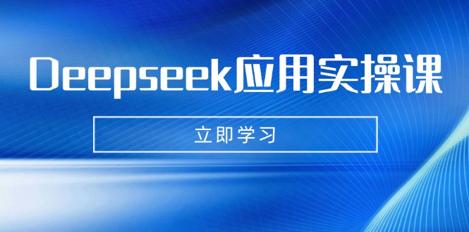 Deepseek应用实操课：AI制作数字妈妈、写真、短视频，辅导作业，PPT制作等-网赚联盟