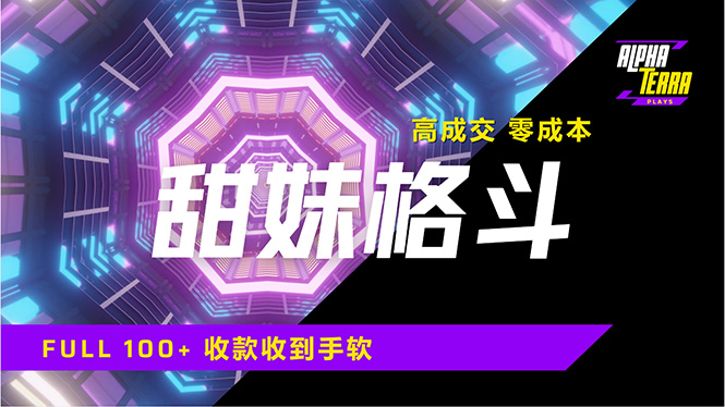高成交零成本，售卖甜美格斗课程，谁发谁火，加爆微信，日入1000+收款…-网赚联盟