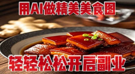 用AI做精美美食图，无需专业设备拍摄，轻轻松松开启副业-网赚联盟