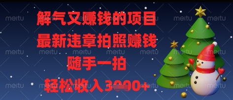 解气又挣钱的项目，最新违章拍照挣钱，随手一拍，轻松收入多张【揭秘】-网赚联盟