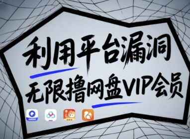 利用平台漏洞，无限撸网盘VIP会员，用户亲测有效!【漏洞原理+操作演示】-网赚联盟
