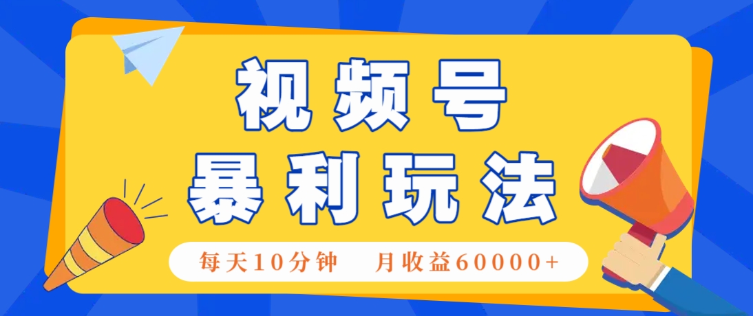 视频号AI赚钱法，每天只需10分钟，月入6万+！(超详细拆解)-网赚联盟