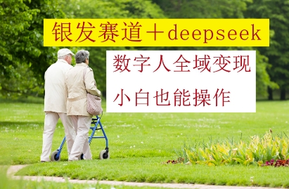 银发赛道+deepseek数字人全域变现，小白也能操作-网赚联盟