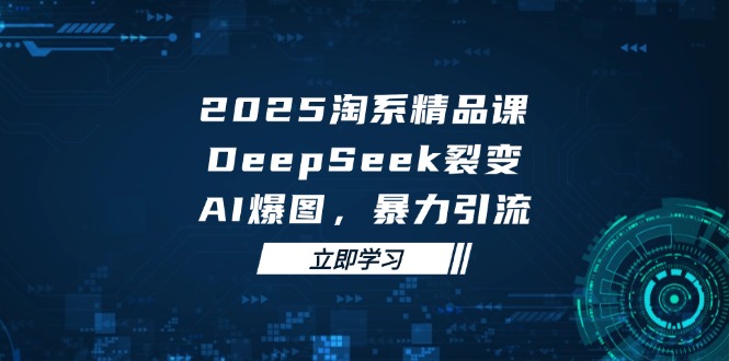2025 淘系精品课，DeepSeek 裂变，AI 爆图，暴力引流-网赚联盟