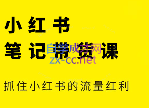 张宾·小红书笔记带货课(更新4月)-网赚联盟