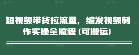 短视频带货拉流量，编发视频制作实操全流程(可搬运)-网赚联盟