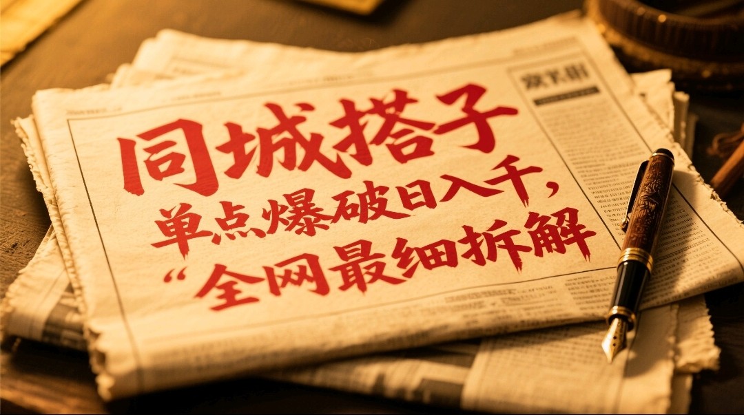 同城搭子群19.9单点爆破日入千，搭子组局月入万，全网最细拆解-网赚联盟