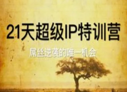 21天超级IP特训营，屌丝逆袭的唯一机会-网赚联盟