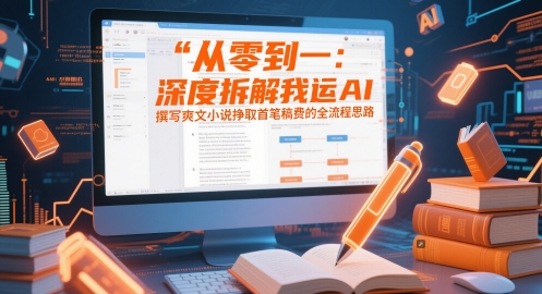 从零到一：深度拆解我运用AI撰写爽文小说挣取首笔稿费的全流程思路-网赚联盟