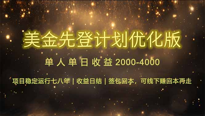 连续7-8年创单日收益冠军项目，日收益$600-1200-网赚联盟