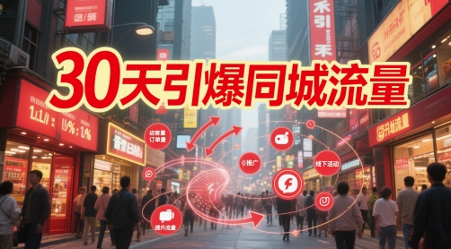 30天引爆同城流量：团购篇 认知篇 流量篇 来客篇 达人篇 老板人设IP篇 投流篇-网赚联盟
