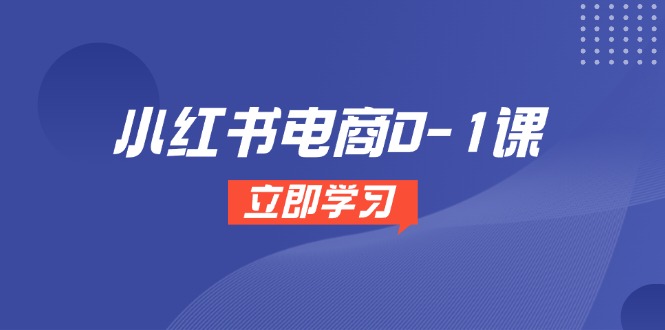 小红书电商0-1课，开店选品全流程，多平台素材处理与爆款笔记制作-网赚联盟